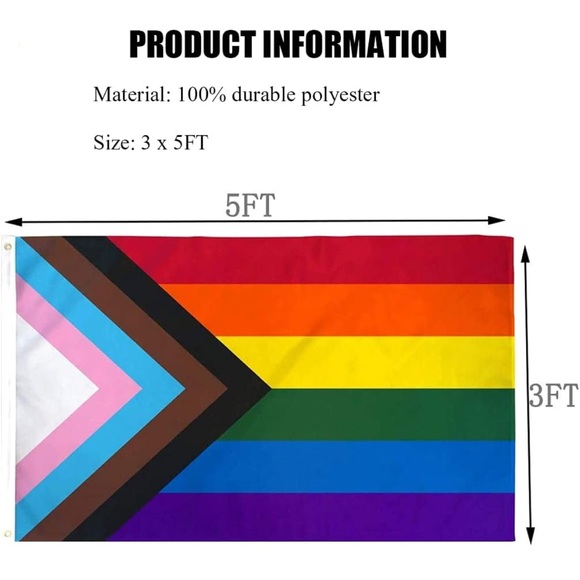 Progressive Pride Flag 3’x5’ NIP - Picture 2 of 4